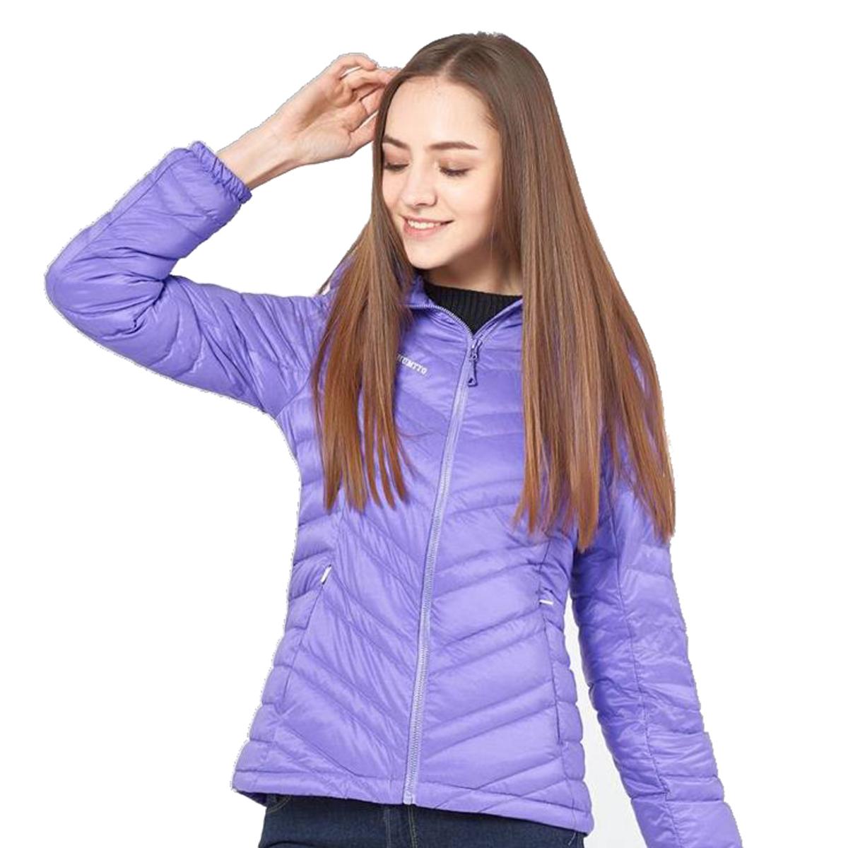 ‏کاپشن پر 20224 بنفش - Lightweight Down Jacket Model 20224B