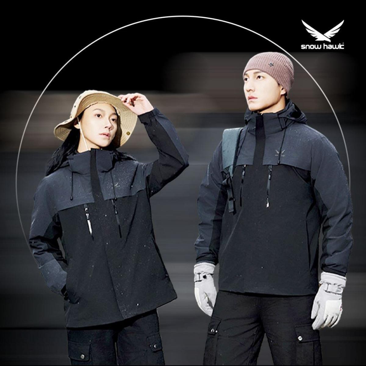  کاپشن دوپوش پلار 79817 مشکی - unisex polar fleece jacket code 79817