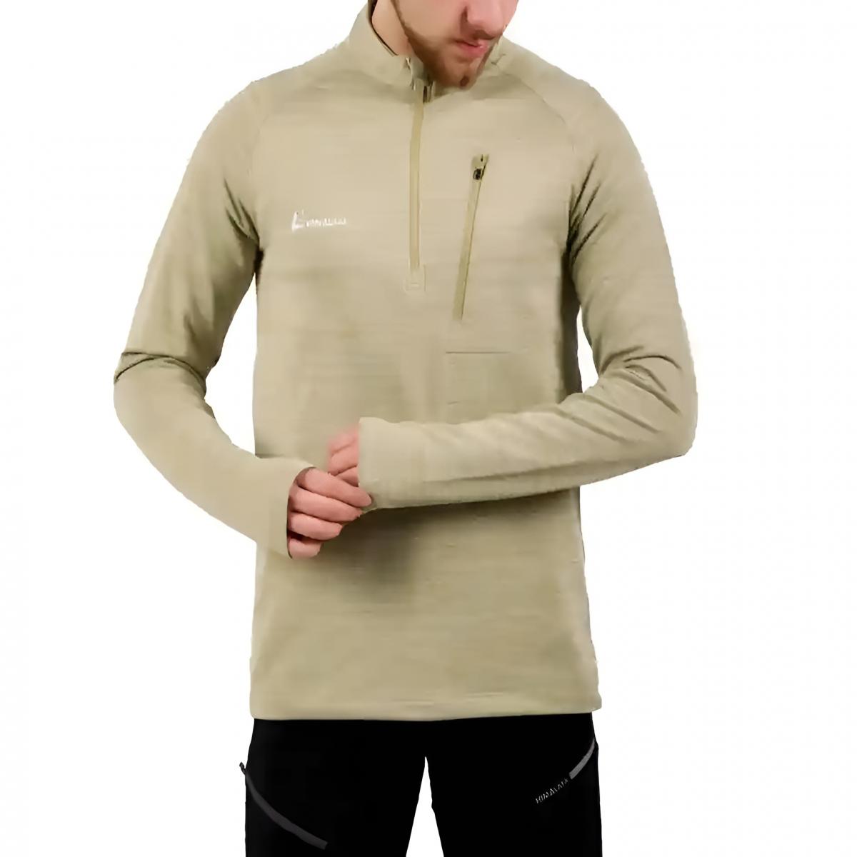 ‏بلوز میکرو نیم زیپ مردانه 108 ‏کتان - Men's Micro Half Zipper Blouse CM108