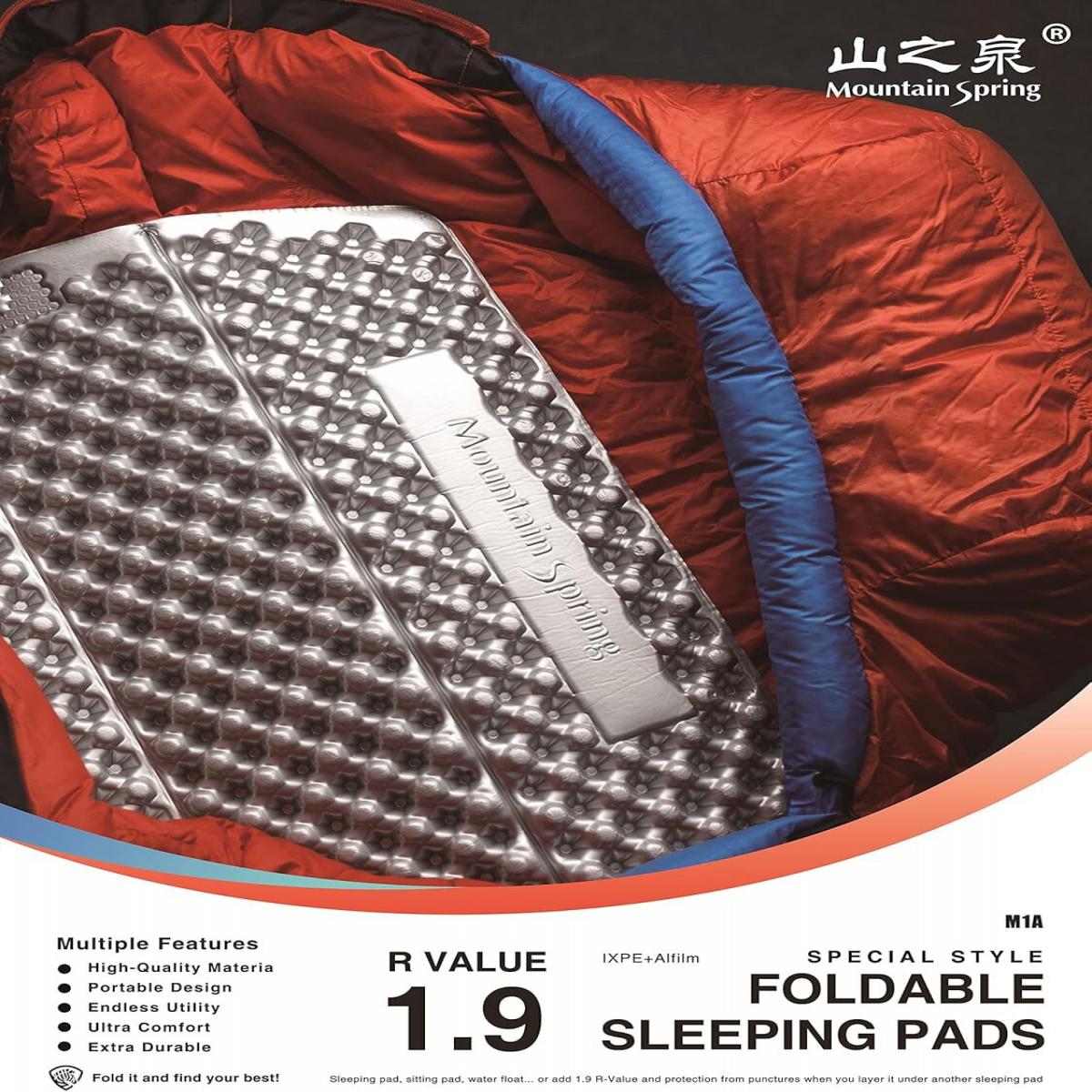   ‏زیر انداز کیسه خواب آکاردئونی m1a  - sleeping pad