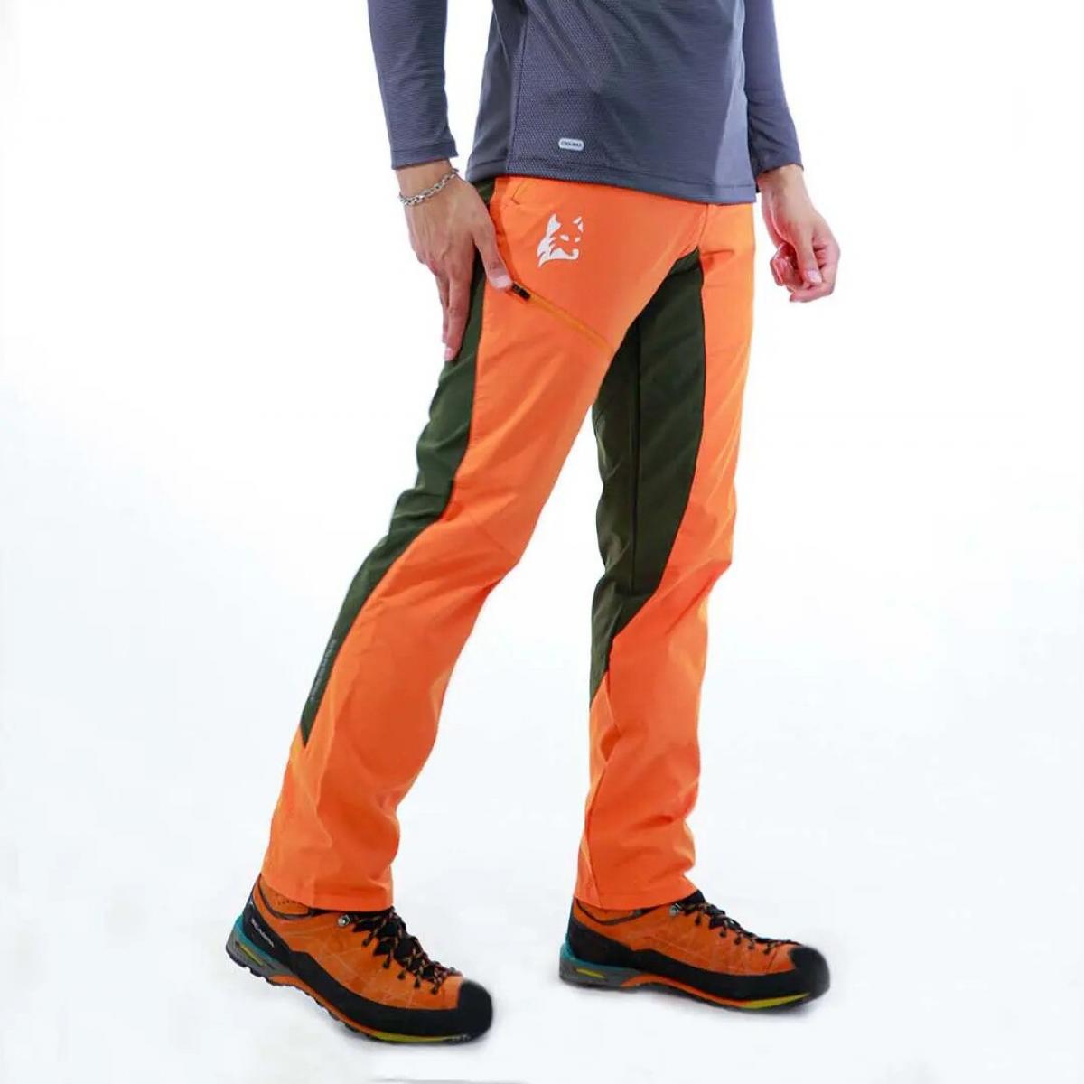 ‏شلوار جیبدار mh300‏ ‏نارنجی - trecking pants