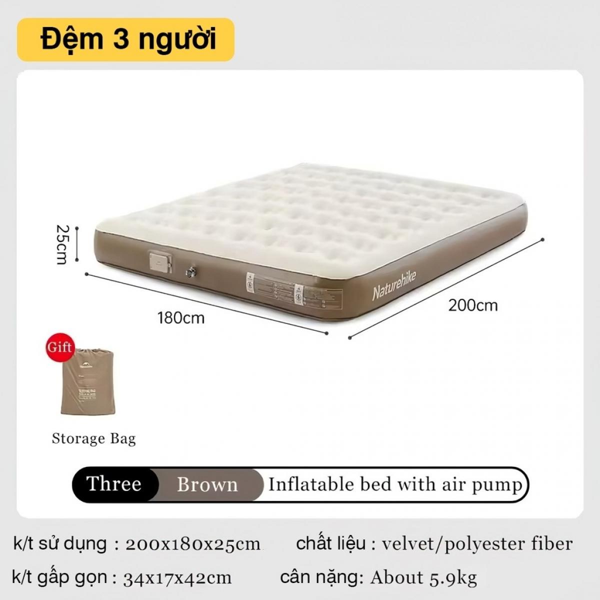 ‏تشک بادی 3 نفره به همراه پمپ باد مدل CNK2550WS013‏  -  
