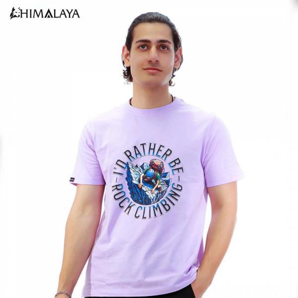 تیشرت یقه گرد climbing‏ ‏یاسی‏