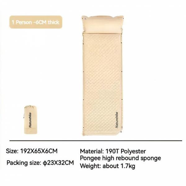 زیرانداز بادی الیاف تک نفره 6CM مدل CNK2300DZ014‏ 